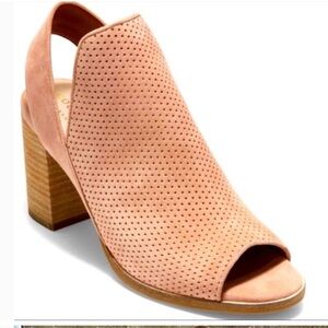 Cole Hahn Calista Slingback Peeptoe Bootie 9.5 EUC